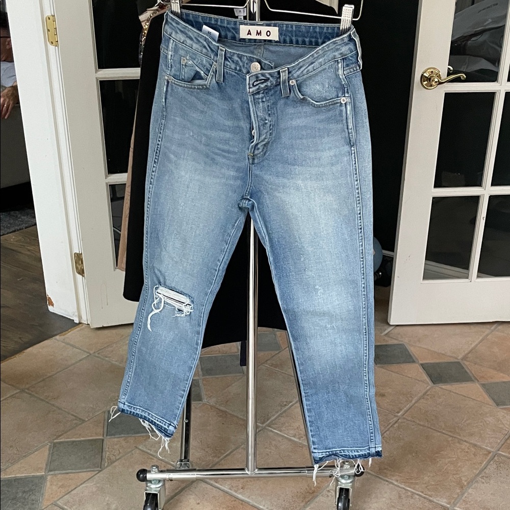AMO Babe Trippin’ Women's Light Blue Jeans NWOT